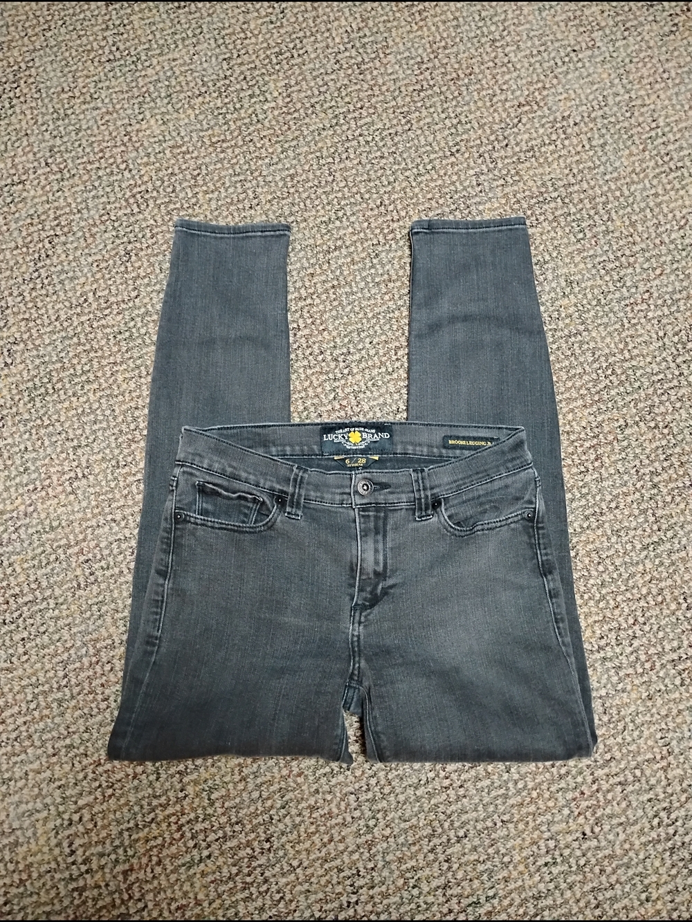 Lucky Brand Women's Charcoal Skinny Jeans